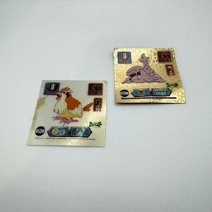 Pokemon Muk 145 sticker Super Dx Gold 1999 Japanese Pidgey D85 Gold Color Shift
